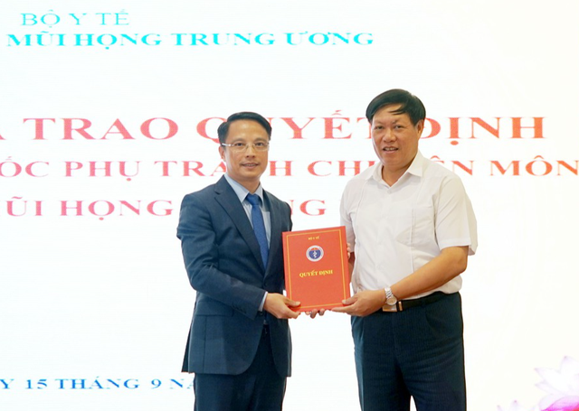 Bộ Y tế bổ nhiệm Phó Giám đốc Phụ trách chuyên môn BV Tai Mũi Họng Trung ương - Ảnh 1.