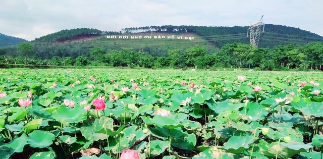 Chuyện về dòng chữ &quot;Đời đời nhớ ơn Bác Hồ vĩ đại&quot; trên núi Thiên Nhẫn  - Ảnh 1.