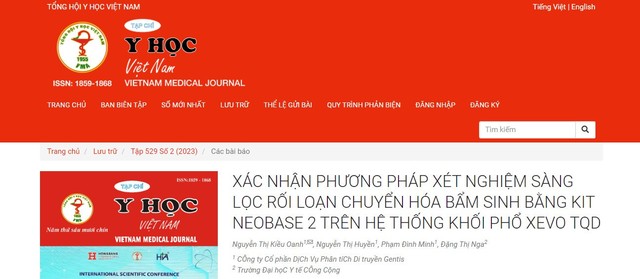 GENTIS và ĐH Y tế Công Cộng công bố nghiên cứu mới về xác nhận phương pháp xét nghiệm sàng lọc rối loạn chuyển hóa bẩm sinh - Ảnh 1.