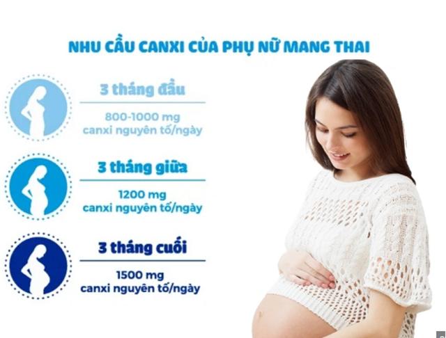 Cách bổ sung canxi hiệu quả cho bà bầu trong suốt thời gian thai kỳ - Ảnh 1.