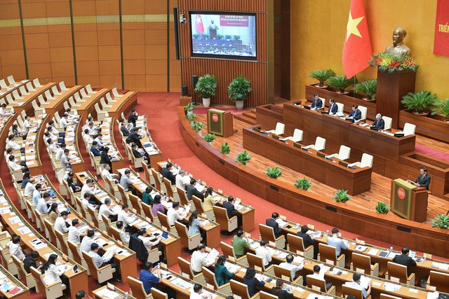 Hội nghị toàn quốc đánh giá về công tác triển khai 52 luật, nghị quyết của Quốc hội khóa XV - Ảnh 1.