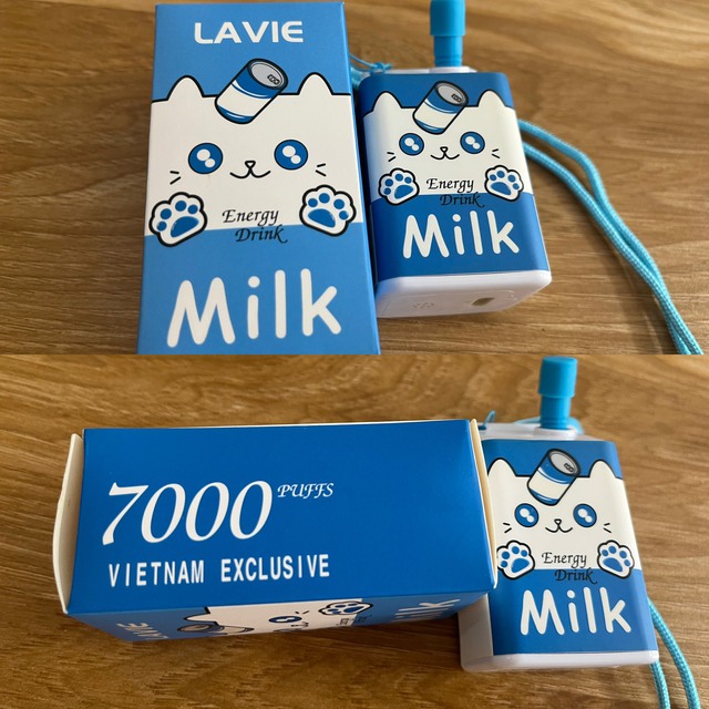 Thuốc lá điện tử hình hộp sữa (ảnh NVCC).