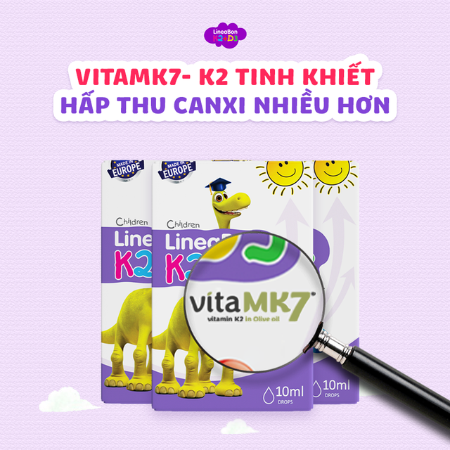 Mách mẹ sản phẩm bổ sung vitamin D3K2 chất lượng cho bé
