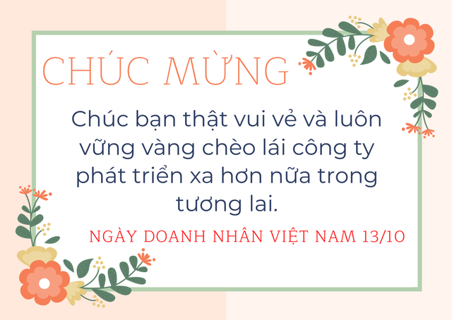 Những lời chúc ngày Doanh nhân Việt Nam 13/10 hay và ý nghĩa nhất- Ảnh 4.