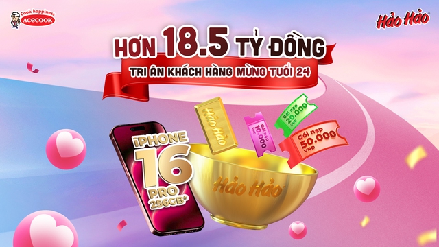 Hảo Hảo 24 năm vàng, triệu quà tặng với 2 chương trình khuyến mại lớn- Ảnh 2.