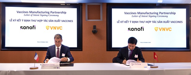 VNVC và Sanofi ký kết tiến tới hợp tác sản xuất vắc xin tại Việt Nam- Ảnh 1.