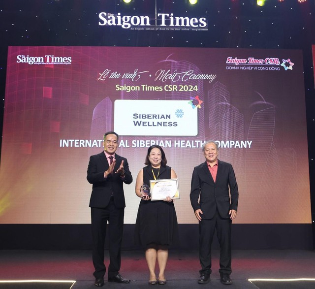 Siberian Wellness vinh dự nhận Giải thưởng Saigon Times CSR 2024, khẳng định cam kết phát triển bền vững và trách nhiệm xã hội- Ảnh 1.