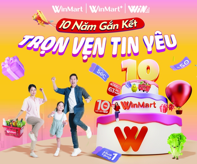 WinMart tung ưu đãi "khủng" mừng sinh nhật 10 tuổi- Ảnh 1.