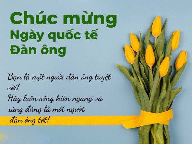 Những lời chúc ngày Quốc tế Đàn ông 19/11 hay và ý nghĩa nhất 2024- Ảnh 1.