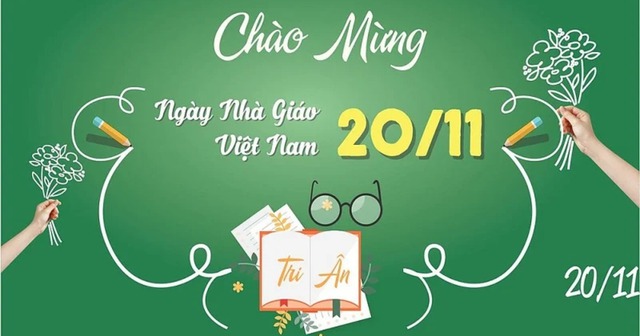 Những mẫu thiệp chúc mừng ngày Nhà giáo Việt Nam 20/11 đẹp nhất 2024- Ảnh 17.