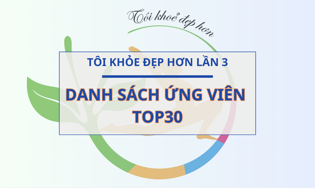 Công bố danh sách TOP30 ứng viên lọt vào Vòng 3 cuộc thi TÔI KHỎE ĐẸP HƠN- Ảnh 1.