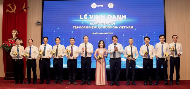 EVNNPT có 2 giảng viên nội bộ giỏi được Tập đoàn Điện lực Việt Nam vinh danh- Ảnh 1.