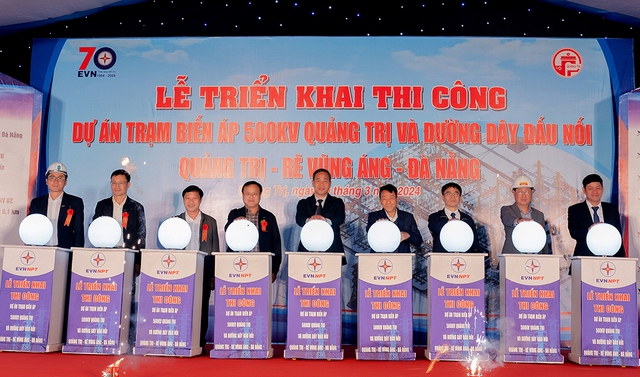 Triển khai thi công Trạm biến áp 500kV Quảng Trị và đường dây đấu nối- Ảnh 1.