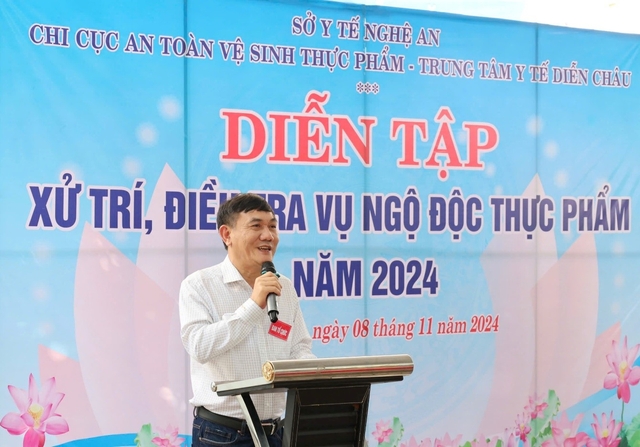 Diễn tập xử trí, điều tra vụ ngộ độc thực phẩm có nhiều người mắc- Ảnh 2.