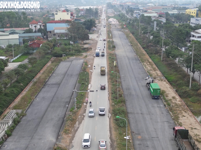 Tiến độ mở rộng quốc lộ nối 2 quận, huyện Hà Nội sau 2 năm thi công- Ảnh 1.