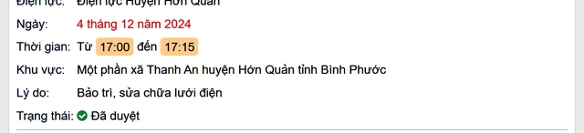 Lịch cúp điện hôm nay Thứ 4 ngày 4/12/2024 tại Bình Phước- Ảnh 2. Lịch cúp điện hôm nay Thứ 4 ngày 4/12/2024 tại Bình Phước- Ảnh 2.