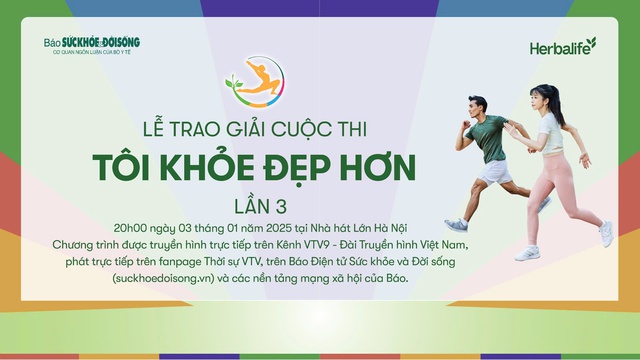 Đón chờ Lễ trao giải cuộc thi TÔI KHỎE ĐẸP HƠN Lần 3 vào 20h00, ngày 3/1/2025- Ảnh 1.