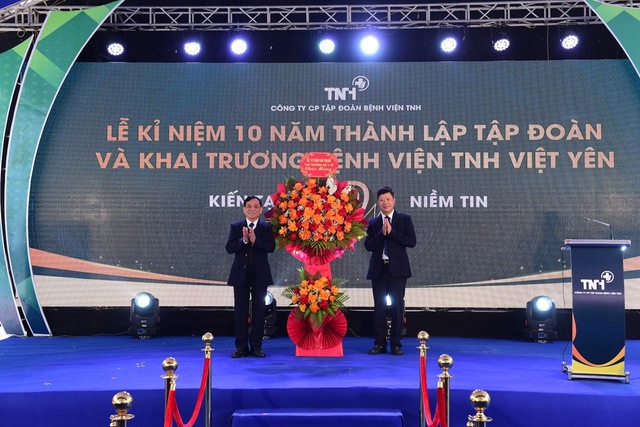 TNH khai trương bệnh viện Việt Yên, TNH Thái Nguyên đạt chứng chỉ chất lượng xét nghiệm quốc tế- Ảnh 1.