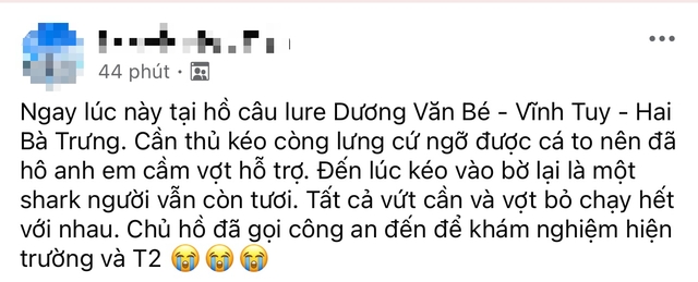 Thực hư thông tin cần thủ câu trúng thi thể ở Hà Nội- Ảnh 1.