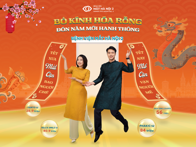 Bỏ kính "hoá rồng" đón năm mới hanh thông cùng Bệnh viện Mắt Hà Nội 2- Ảnh 1.