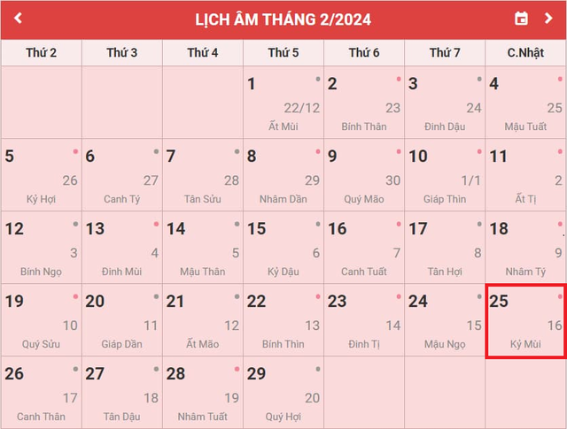 Lịch âm 25/2 - Âm lịch hôm nay 25/2 - Lịch vạn niên ngày 25/2/2024- Ảnh 1. Lịch âm 25/2 - Âm lịch hôm nay 25/2 - Lịch vạn niên ngày 25/2/2024- Ảnh 1.
