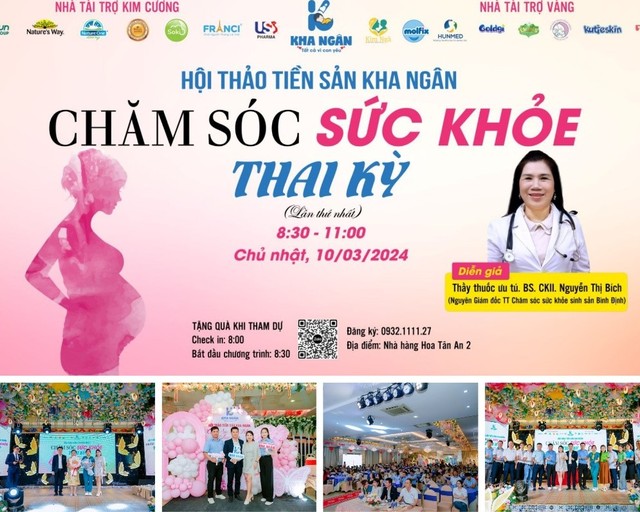 Franci Việt Nam đồng hành cùng Hội thảo Tiền sản Kha Ngân "Chăm sóc sức khỏe thai kỳ" tại Bình Định- Ảnh 1.