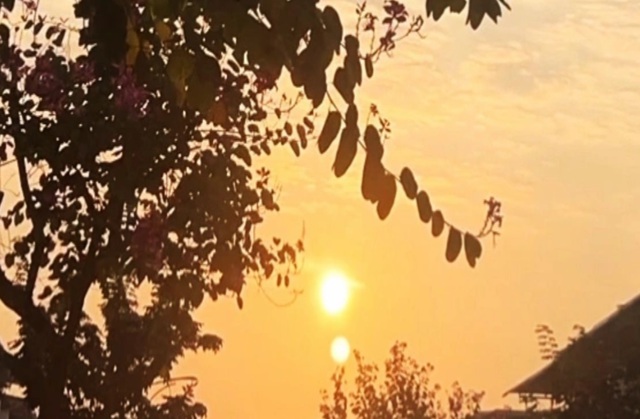 Hiện tượng 'hai Mặt trời' lại xuất hiện ở Quảng Ngãi- Ảnh 2.