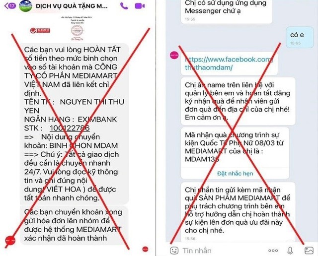 Chiêu trò lừa đảo tinh vi giả danh các sàn thương mại điện tử, siêu thị điện máy- Ảnh 2.