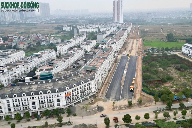 Tiến độ tuyến đường nối 2 quận ở Hà Nội một tháng trước ngày thông xe- Ảnh 11.