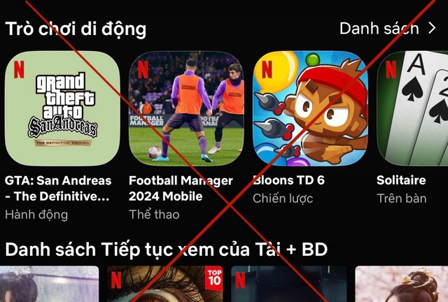 Yêu cầu Netflix dừng phát hành game không phép tại Việt Nam- Ảnh 1. Yêu cầu Netflix dừng phát hành game không phép tại Việt Nam- Ảnh 1.