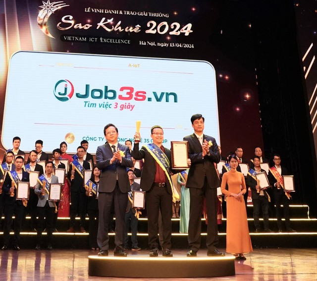 Job3s.vn được vinh danh ở hạng mục A-IoT của Giải thưởng Sao Khuê 2024- Ảnh 1.