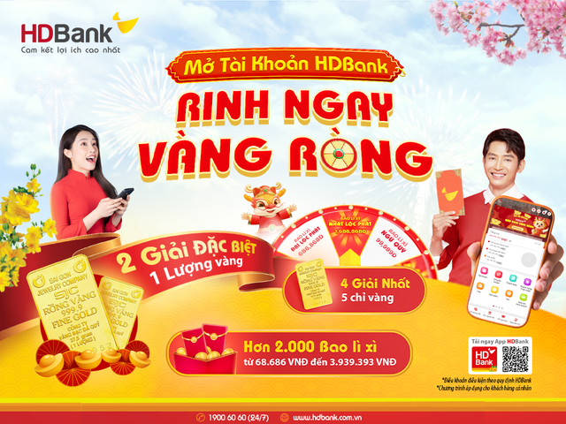 Khách hàng HDBank rộn ràng nhận thưởng 