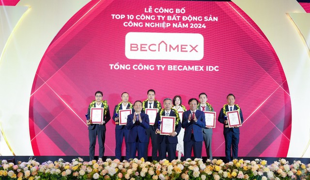 Tổng công ty Becamex IDC lần thứ 4 liên tiếp đạt danh hiệu công ty bất động sản công nghiệp uy tín nhất Việt Nam- Ảnh 1.