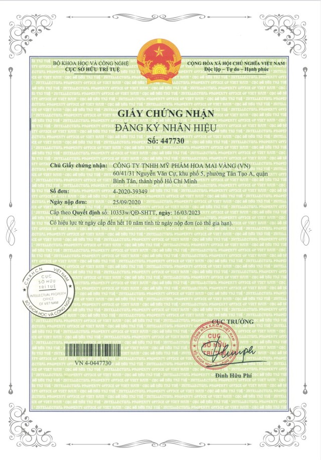 Thương hiệu "HygienC" được Cục Sở hữu Trí tuệ Việt Nam cấp văn bằng bảo hộ độc quyền- Ảnh 1.