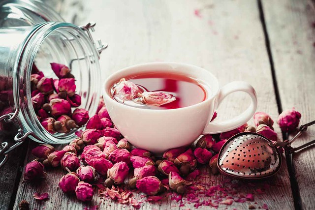5 lợi ích bất ngờ của trà hoa hồng- Ảnh 1.