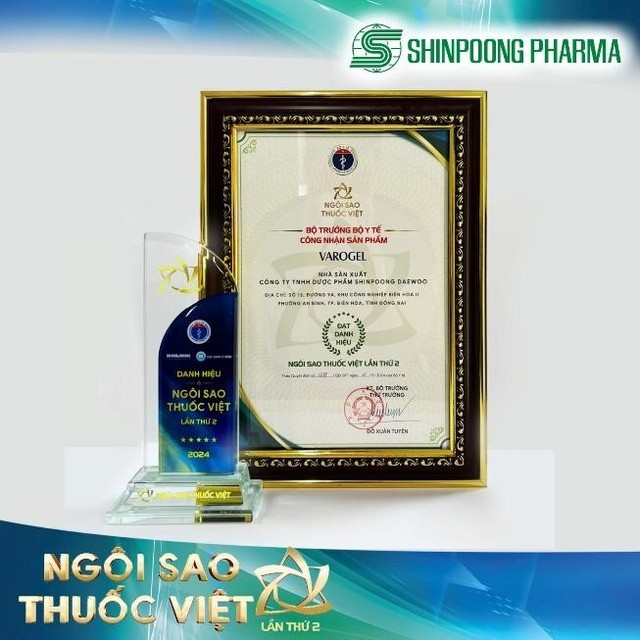 Ngôi sao thuốc Việt lần 2 tiếp tục vinh danh sản phẩm của Shinpoong Pharma- Ảnh 2.