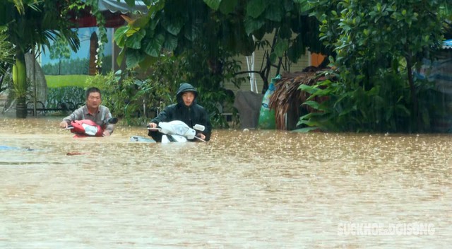 Nước sông dâng cao, thành phố Hà Giang chìm trong biển nước- Ảnh 12.