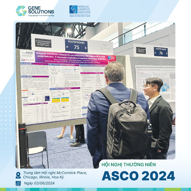 Poster nghiên cứu lượng giá lâm sàng K-DETEK của Gene Solutions được trình bày tại ASCO Hoa Kỳ 2024- Ảnh 3.