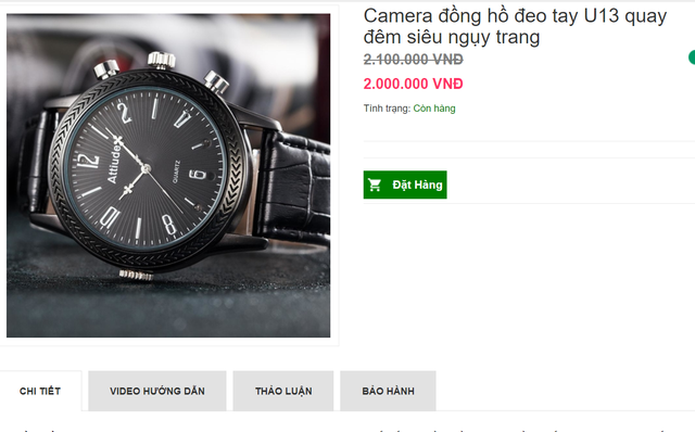 Đồng hồ camera quay lén bán tràn lan trên mạng xã hội- Ảnh 2.