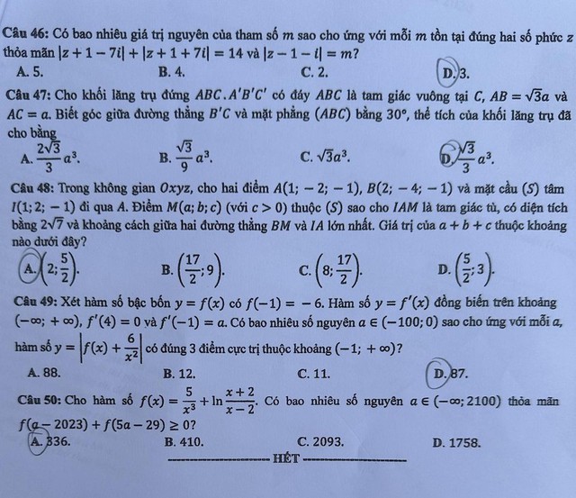 Thí sinh ‘than’ đề thi tốt nghiệp THPT 2024 môn Toán 'khó nhằn'- Ảnh 15.