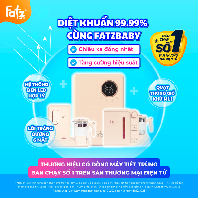 Máy tiệt trùng Fatzbaby có lượt bán tốt tại các sàn thương mại điện tử- Ảnh 2.