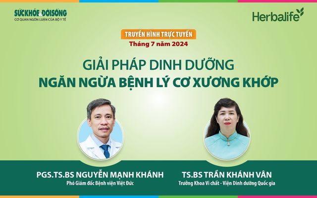 Truyền hình trực tuyến: Giải pháp dinh dưỡng ngăn ngừa bệnh lý cơ xương khớp- Ảnh 1.