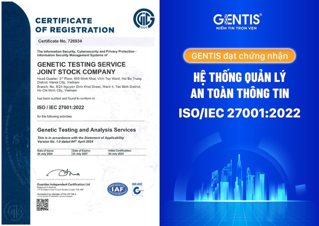 GENTIS đạt chứng nhận ISO/IEC 27001:2022: Khẳng định nỗ lực trong việc bảo mật thông tin khách hàng- Ảnh 1.