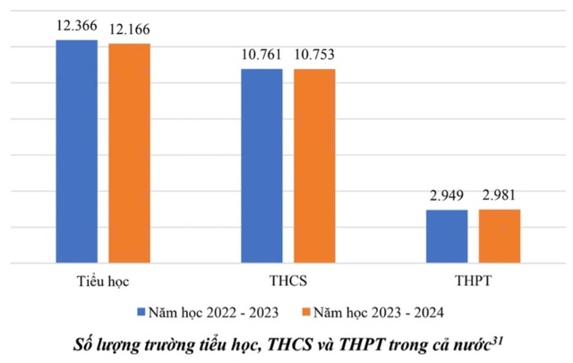 Cả nước giảm 200 trường tiểu học trong năm học 2023-2024- Ảnh 1.