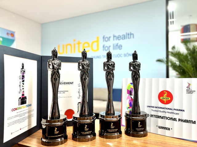 United International Pharma (UIP) 4 năm liên tiếp đạt Giải thưởng 