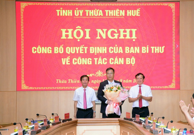 Một Uỷ viên Uỷ ban Kiểm tra Trung ương giữ chức Phó Bí thư Tỉnh uỷ Thừa Thiên Huế- Ảnh 1.