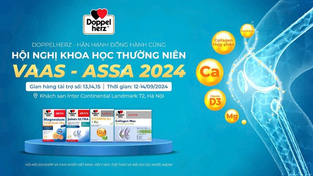 Doppelherz đồng hành cùng Hội nghị Khoa học thường niên Hội Nội soi khớp & Thay khớp Việt Nam kết hợp Hội Y học Thể thao và Nội soi các nước ASEAN năm 2024- Ảnh 3.