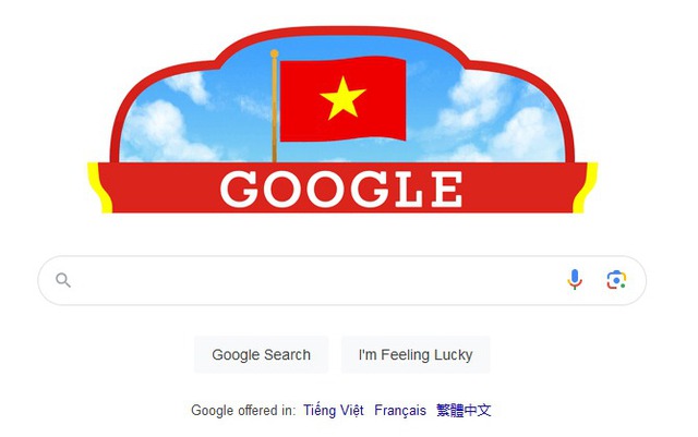 Google Doodle thay ảnh đại diện chào mừng Quốc khánh Việt Nam 2/9- Ảnh 1.