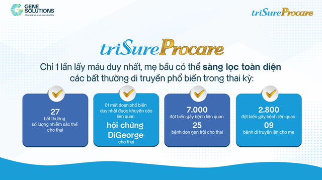 triSure Procare được đánh giá cao về sự toàn diện trong sàng lọc NIPT- Ảnh 1.