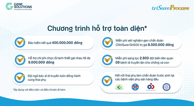 triSure Procare được đánh giá cao về sự toàn diện trong sàng lọc NIPT- Ảnh 5.